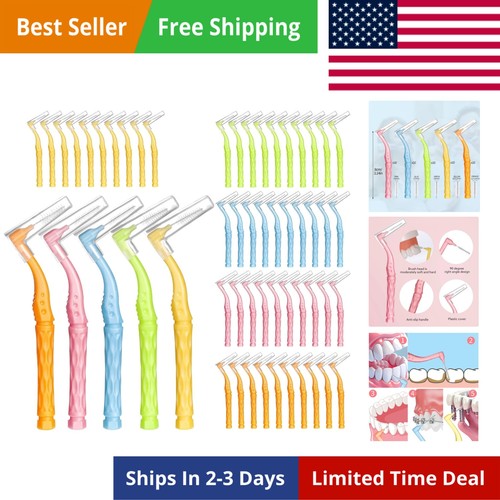 50pcs interdental brushes 5 - brushes,,
