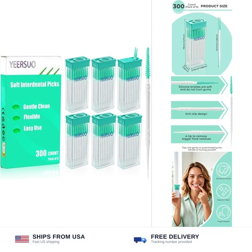 Dental floss picks - 300, count