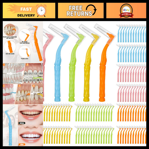150pcs shaped interdental - l-shaped,
