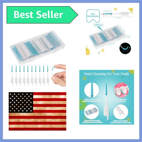 250 piece silicone interdental - silicone,